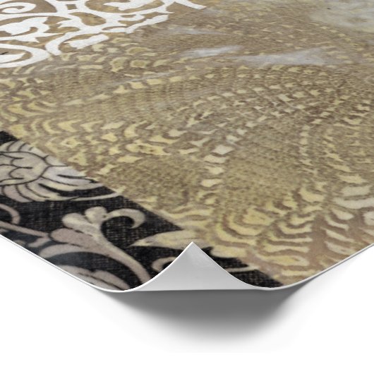 Poster Collage Fleur II (Coin)