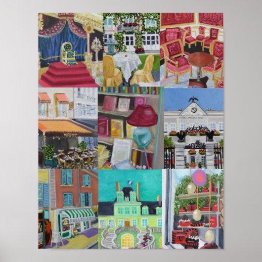 Poster Collage Fontainebleau Imprimer/Poster (Devant)