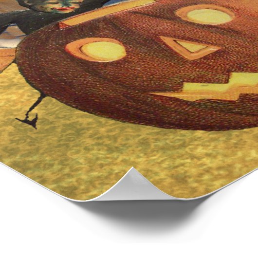 Poster collage Halloween vintage (Coin)