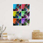 Poster Collage Hawaii Palm Tree (Cuisine)
