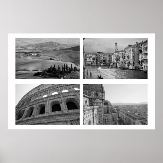 Poster Collage Italie (Devant)