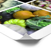 Poster Collage LÉGUMES - Jaune/Vert (Coin)
