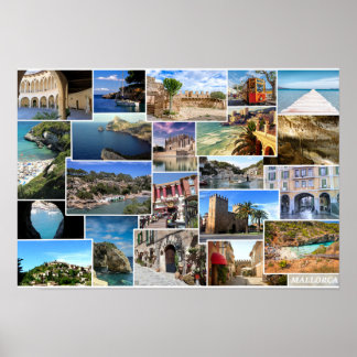 poster collage Mallorca en Baleares