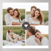 Poster Collage moderne Cadeau photo de famille personnali (Devant)