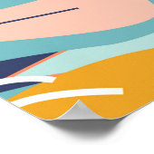 Poster Collage moderne floral sans couture motif. Exposit (Coin)