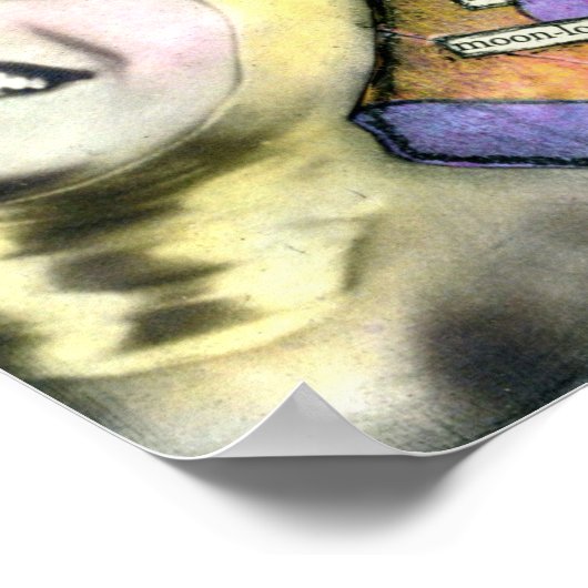 Poster Collage multimédia mixte imprimé sur toile (Coin)