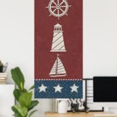 Poster Collage nautique 1 (Bureau à domicile)