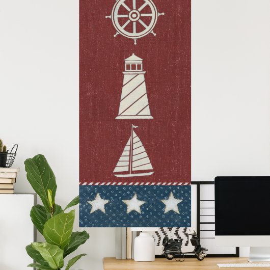 Poster Collage nautique 1 (Bureau à domicile)