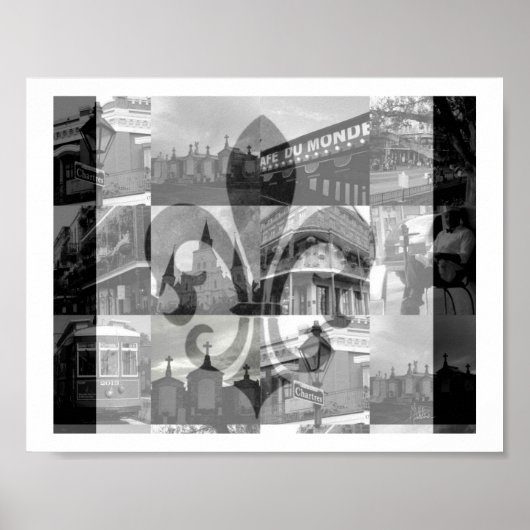 Poster Collage New Orleans [Imprimer] (Devant)