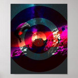 Poster Collage numérique original Lucid Dreaming