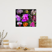 Poster Collage orchidée (Cuisine)