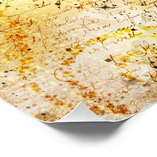 Poster Collage papillon vintage (Coin)