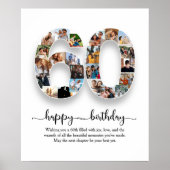 Poster collage personnalisé 60e anniversaire (Devant)