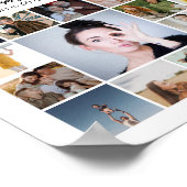 Poster Collage personnalisé de 50 photos Cadeau pour un 5 (Coin)