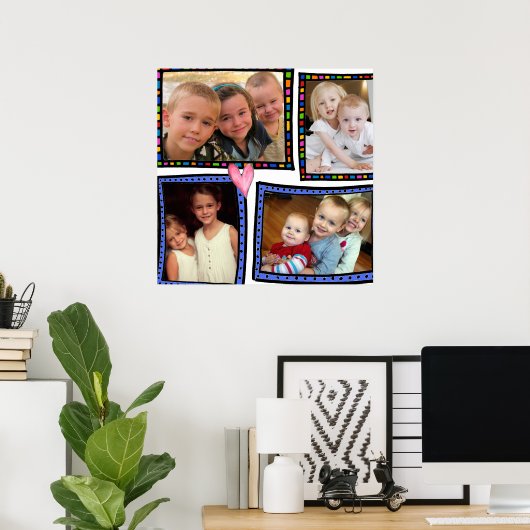 Poster collage photo (Bureau à domicile)