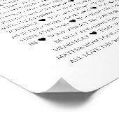 Poster collage photo 40 Raisons de vous aimer pour un ann (Coin)