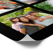 Poster Collage photo 41e anniversaire texte et couleur pe (Coin)