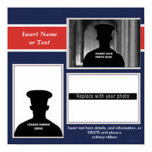 Collage photo à thème militaire