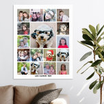 Poster Collage photo avec 17 photos - peut modifier la co<br><div class="desc">Montage de photos — Utilisez votre photo ou vos photos préférées pour faire un souvenir amusant à partager avec vos amis. Cette grille moderne est un affichage unique et attrayant de vos photos. Ceci est mis en place pour être un fabricant de collage photo en ligne gratuit pour votre instagram...</div>