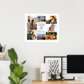 Poster Collage photo avec Vous 7 | Blanc (Bureau à domicile)