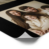 Poster Collage photo B & W Dad Script Typographie 6 (Coin)