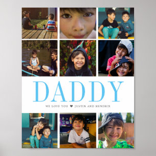 Poster Collage photo Carré Instagram moderne 9 Photos