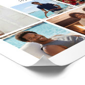 Poster Collage photo Célébration funéraire de la vie de b (Coin)