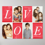 Poster Collage photo Chic Love 4<br><div class="desc">Montrez vos photos préférées avec cette affiche de collage 4-Photo élégante qui dit "Amour".</div>