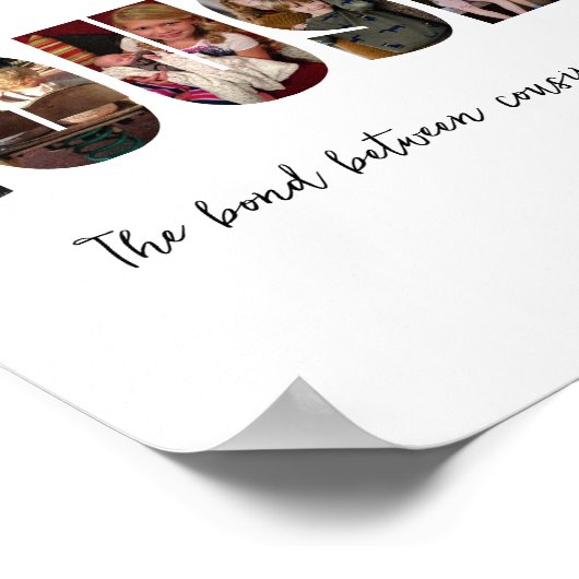 Poster Collage Photo Cousins (Coin)