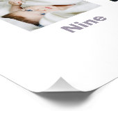 Poster Collage photo d'anniversaire de première année Gir (Coin)