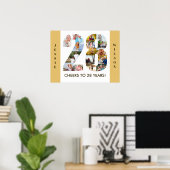 Poster Collage photo dans le numéro 28 Neutre 28e anniver (Bureau à domicile)