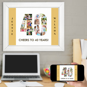 Poster Collage photo dans le numéro 40 Neutre 40e anniver