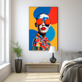 Poster Collage photo d'art populaire 