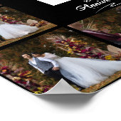 Poster Collage photo de 10 ans de mariage (Coin)