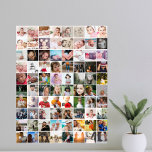 Poster Collage photo de 80 personnalisées<br><div class="desc">Créer un collage photo poster personnalisée de Ricaso - ajouter 80 photos individuelles pour réaliser un collage photo de 80</div>