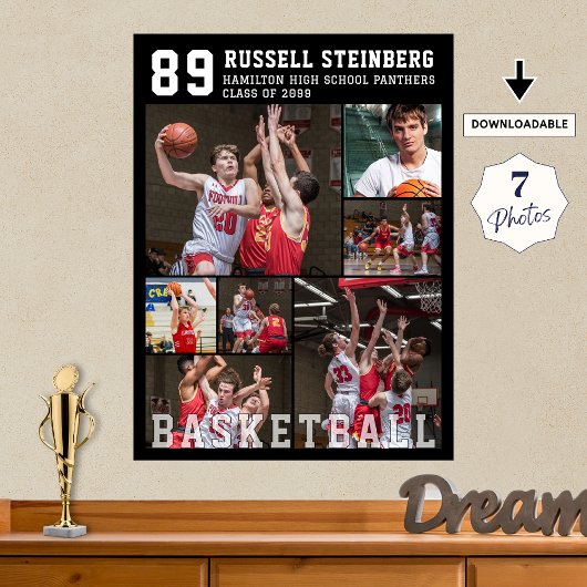 Poster Collage photo de basket-ball 7