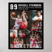 Poster Collage photo de basket-ball 7 (Devant)
