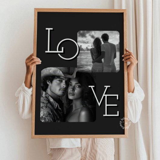 Poster Collage photo de couples minimaliste moderne