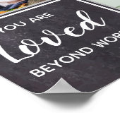 Poster Collage photo de deuil en souvenir affectueux Mémo (Coin)