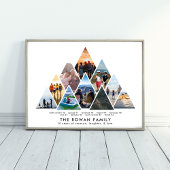 Poster Collage photo de la 10e famille de la mémoire de r