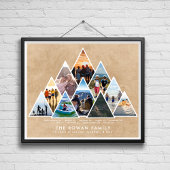 Poster Collage photo de la 10e famille de la mémoire de r