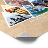 Poster Collage photo de la 10e famille de la mémoire de r (Coin)