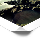 Poster Collage photo de la plage d'été paisible (Coin)