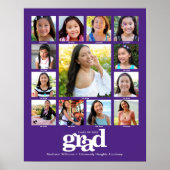 Poster Collage photo de la promotion pour les classes de (Devant)