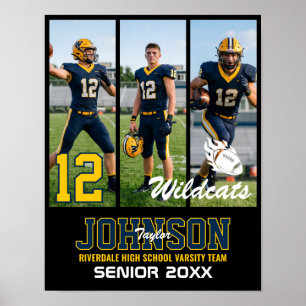 Poster Collage photo de la soirée des seniors de football