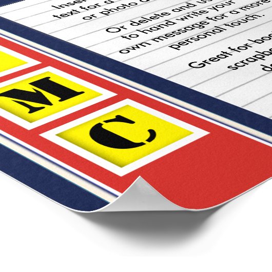 Poster Collage photo de l'USMC (Coin)