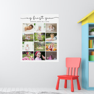 Poster Collage photo de ma première année