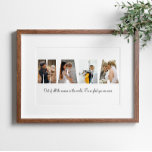 Poster collage photo de Mama pour la fête des mère<br><div class="desc">Il s'agit d'un poster avec 4 photos et un message personnalisé. C'est le cadeau parfait pour maman pour le jour de la mère,  son anniversaire ou Noël.</div>