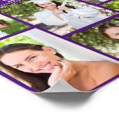 Poster Collage photo de Purple Graduate 2023 Graduation (Coin)