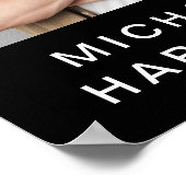 Poster Collage photo de remise de diplôme moderne 17 noir (Coin)